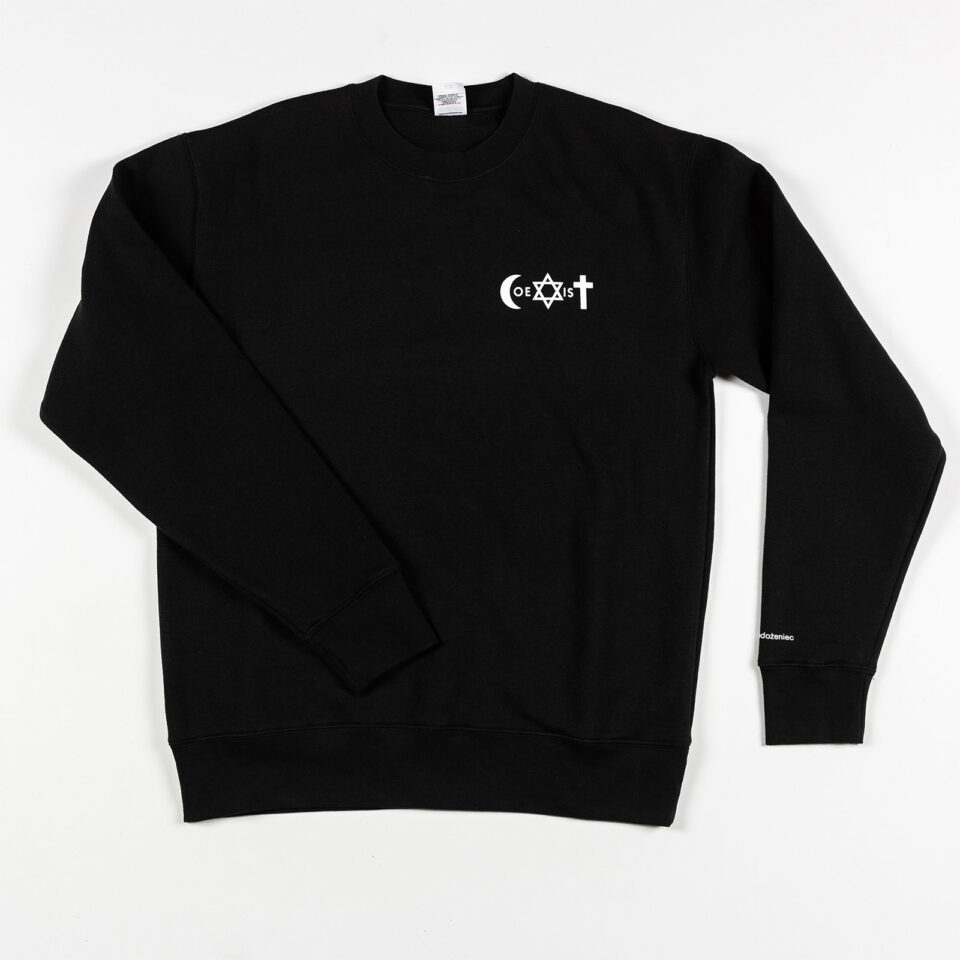 Original COEXIST sweatshirt (black | text)