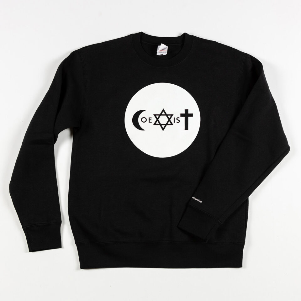 Original COEXIST sweatshirt (black | circle)