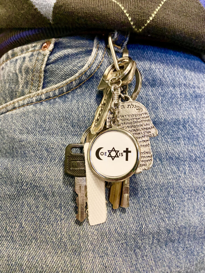 Original COEXIST keychain